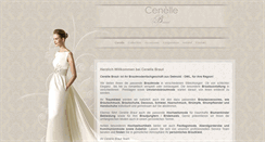 Desktop Screenshot of cenellebraut.de